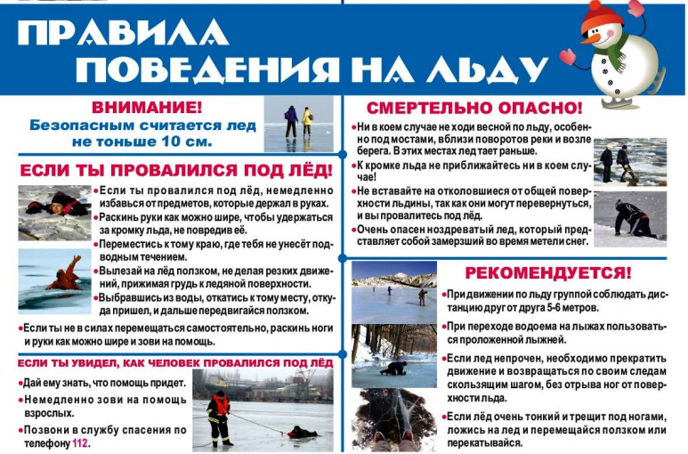 Памятка по безопасности людей на водных объектах в зимний период Памятка по безопасности людей на водных объектах в зимний период.